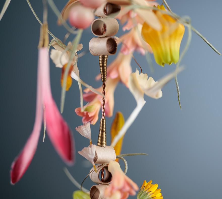 Paper & floral drop